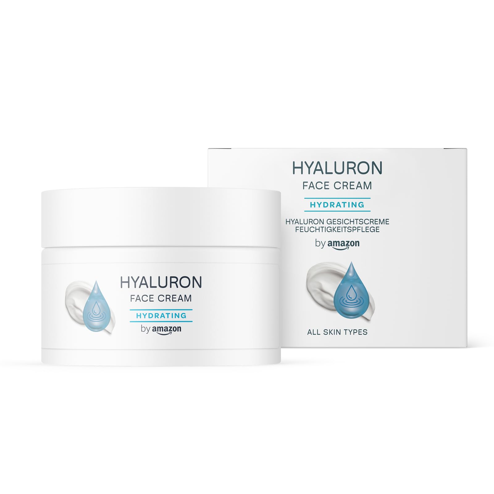 by Amazon Hyaluronic Acid Face Cream with Shea Butter, Argan Oil & Avocado Oil, 50ml