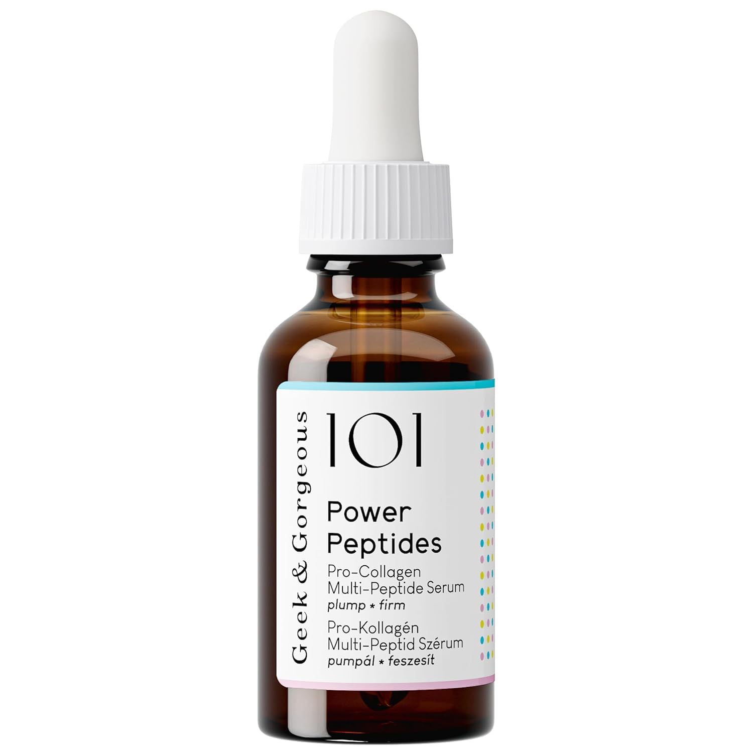 Geek & Gorgeous Power Peptides Serum – Multi-Peptide Anti-Aging Treatment for Wrinkles