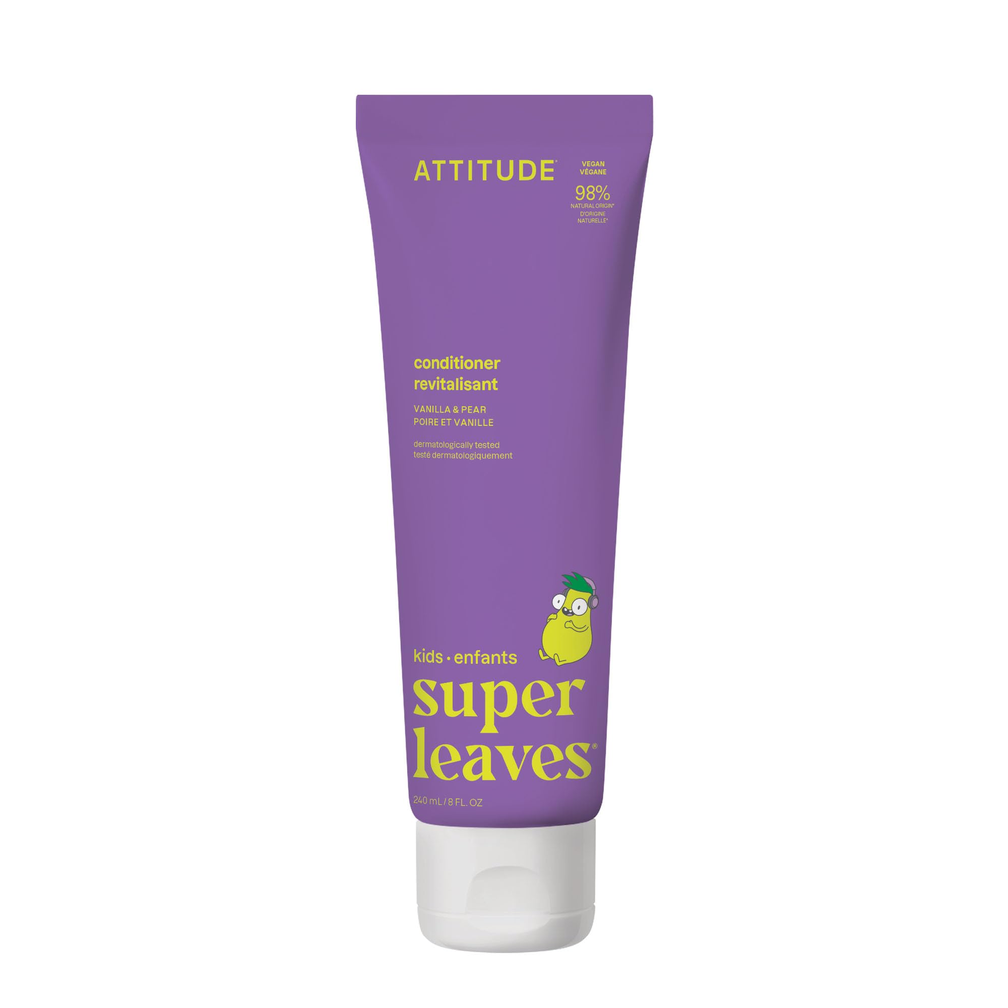 ATTITUDE Super leaves Kids Conditioner for Daily Use - Pear & Vanilla Scent