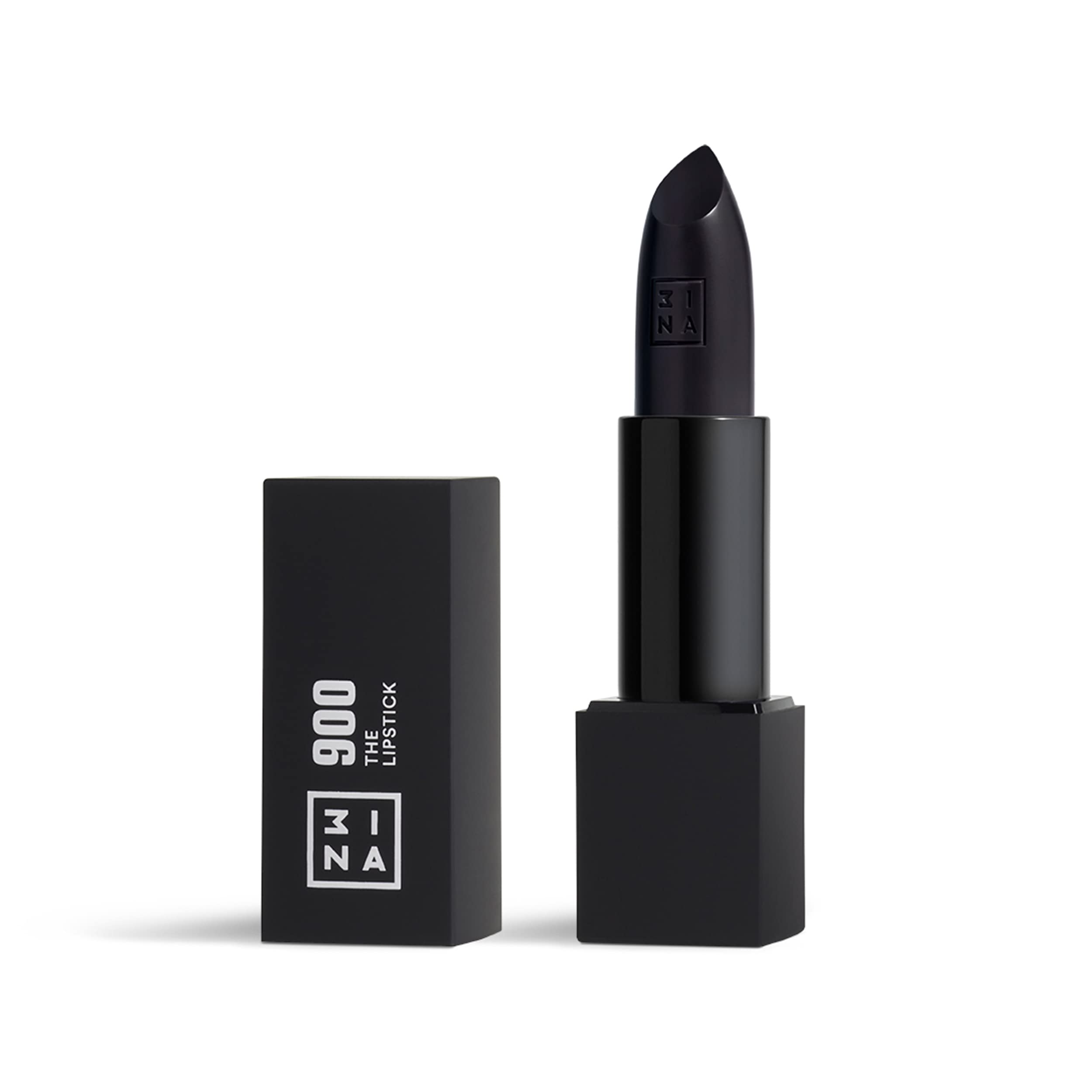 3INA MAKEUP The Lipstick 900 - Long Lasting Black Creamy Lip Colour with Vitamin E & Shea Butter