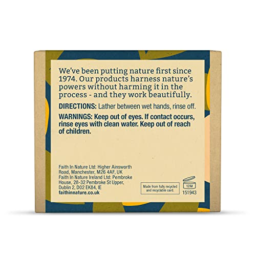 FAITH IN NATURE Grapefruit Handmade Natural Vegan Soap Bar 100g