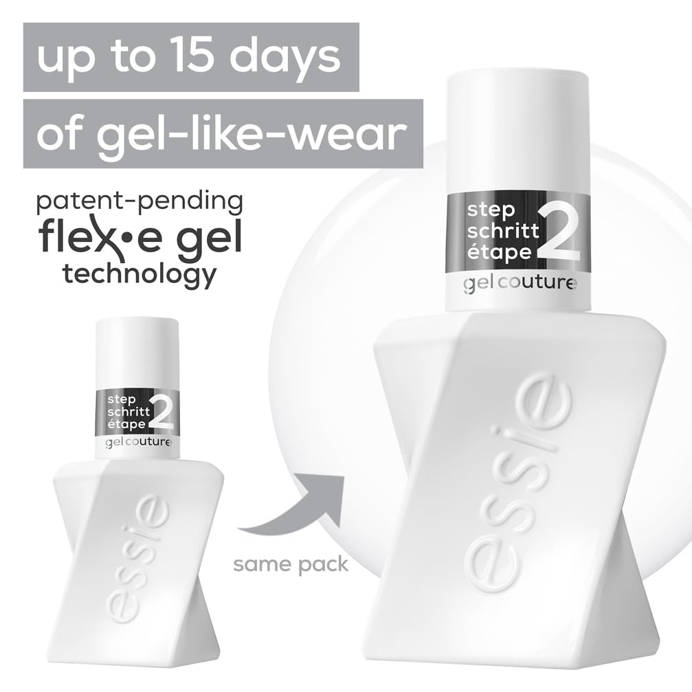 essie Gel Couture Topcoat Nail Polish for Up to 15 Days of Wear, High Shine, 13.5ml 5
