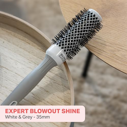 Olivia Garden Expert Blowout Shine Brush - Ceramic Coated Round Brush - Size 35