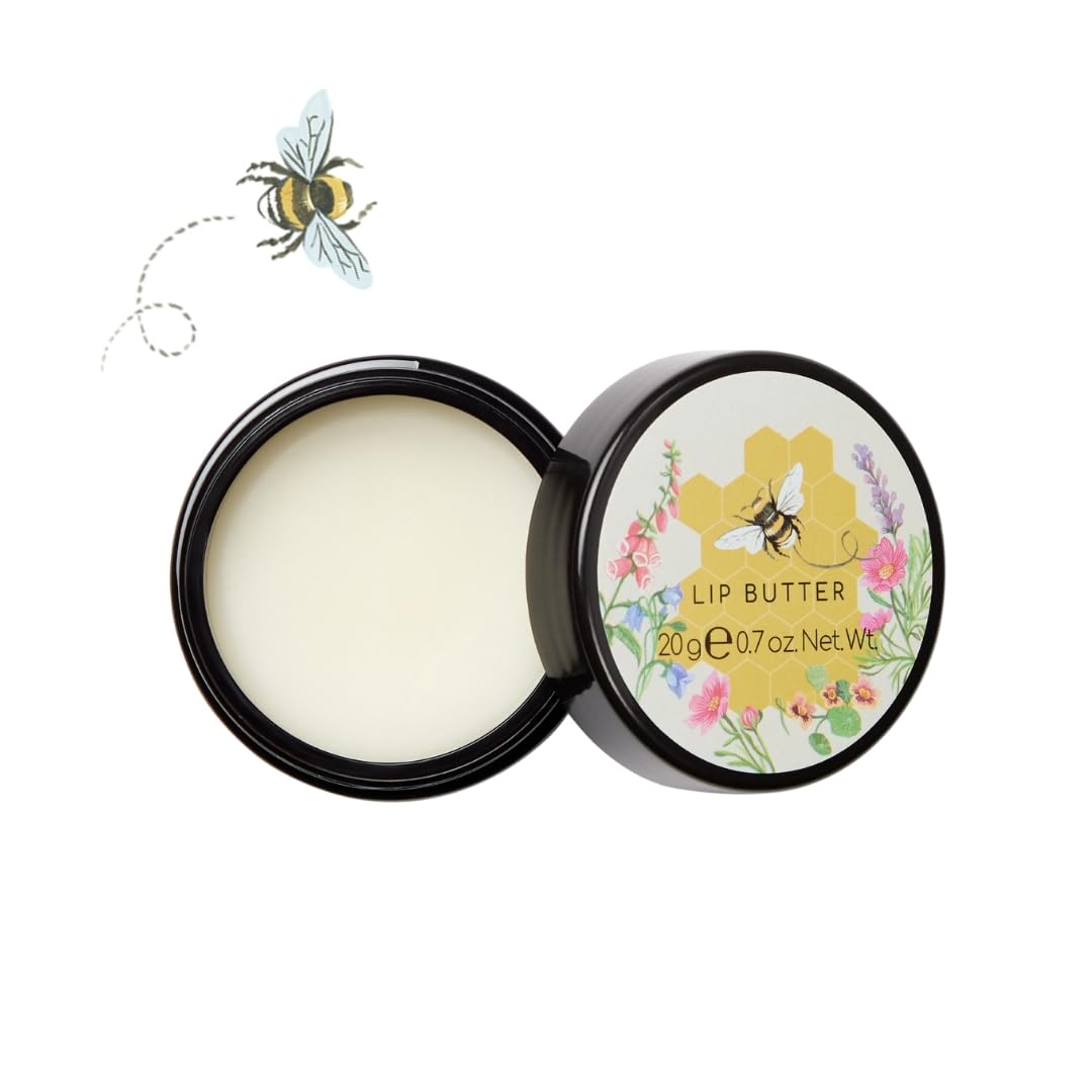 Heathcote & Ivory Vegan Honey Lip Butter with Shea Butter & Vitamin E, 20g