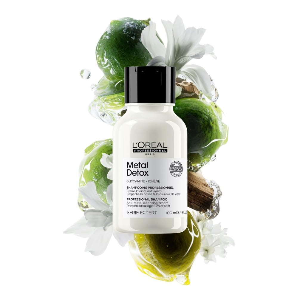 L’Oréal Professionnel Metal Detox Shampoo 100ml - Sulphate-Free, Vegan Travel Size for Colour Fade & Breakage Prevention 7