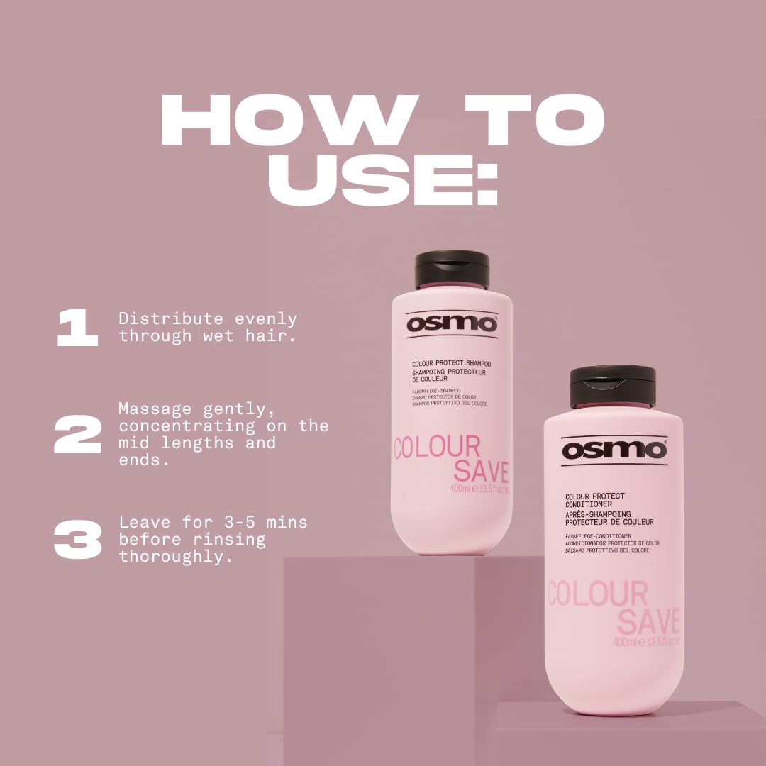 OSMO Colour Save Conditioner with Vitamin E & UV Filters for Anti-Fade Protection 3