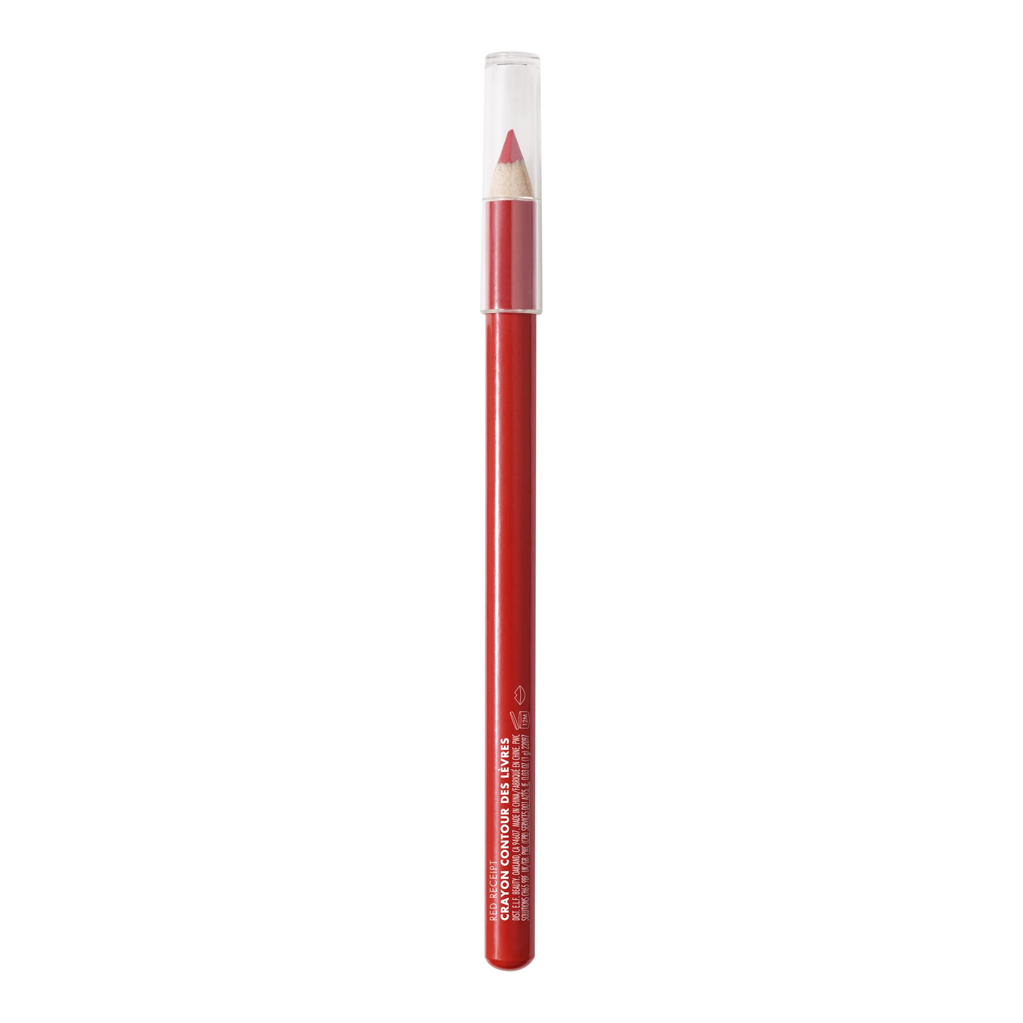 e.l.f. Cream Glide Lip Liner - High Pigment, Semi-Matte Finish (Red Receipt) 7