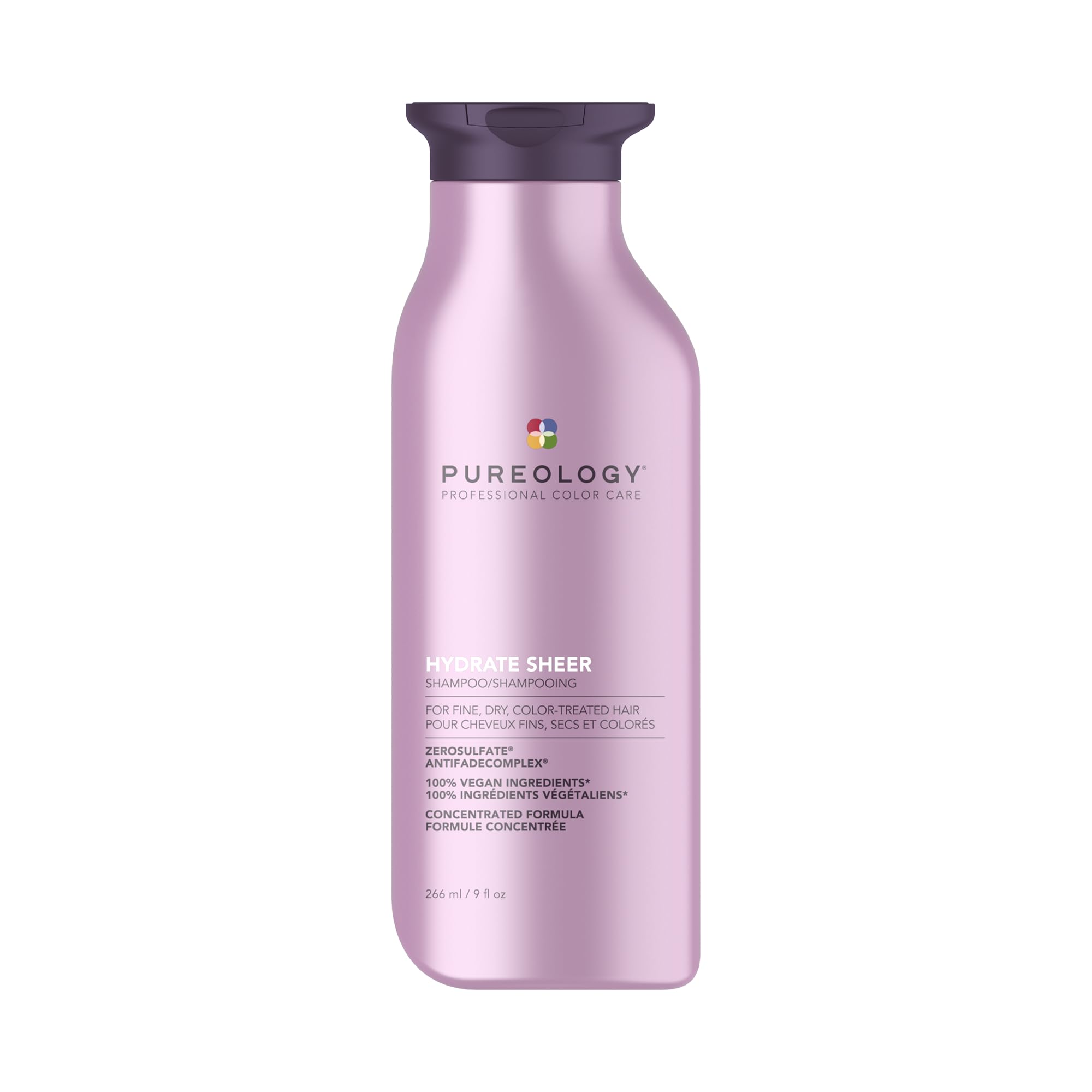 PUREOLOGY Hydrate Sheer Moisturising Shampoo for Fine, Colour Treated Hair - Vegan & Sulphate Free