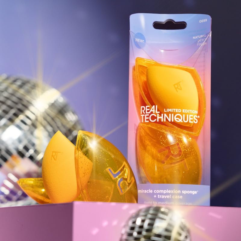 Real Techniques Miracle Complexion Schwamm + Reiseetui, 2 Stück 5