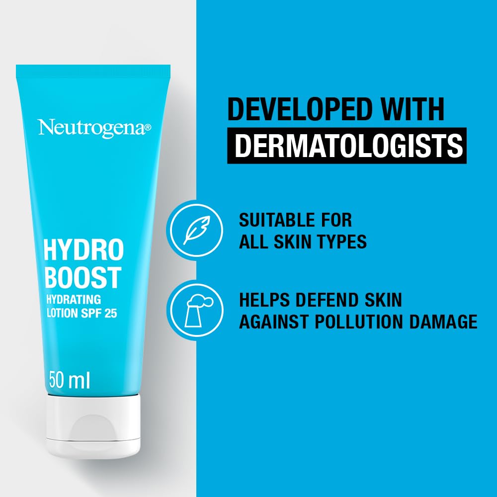 Neutrogena Hydro Boost City Shield Hydrating Lotion SPF 25 with Hyaluronic Acid 7