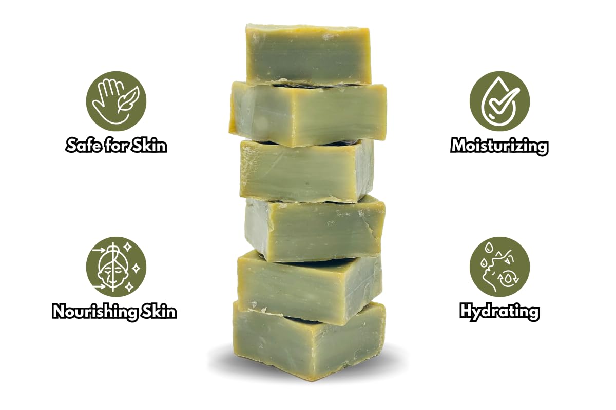 3 Stück reine Olivenölseife, 100 % natürlich, türkische Seife, handgefertigt, tierversuchsfrei 6
