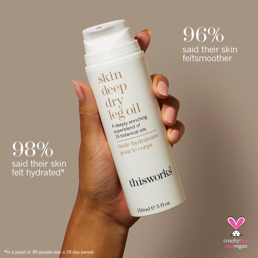 This Works Skin Deep Dry Leg Oil, 150 ml - Körperöl für trockene Haut - Nourishi 5