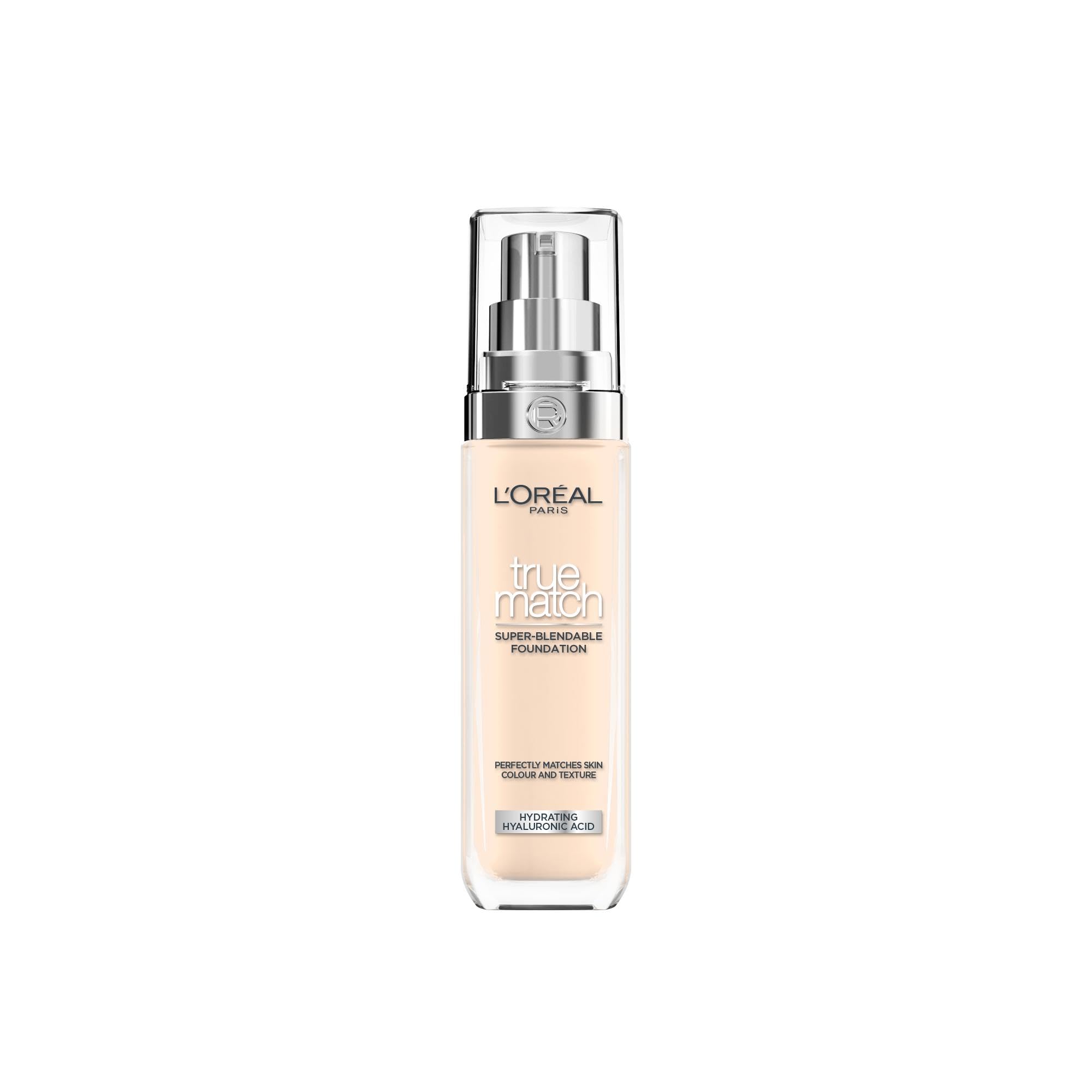 L'Oreal Paris True Match Liquid Foundation with Hyaluronic Acid, SPF 16, 46 Shades, 30 ml