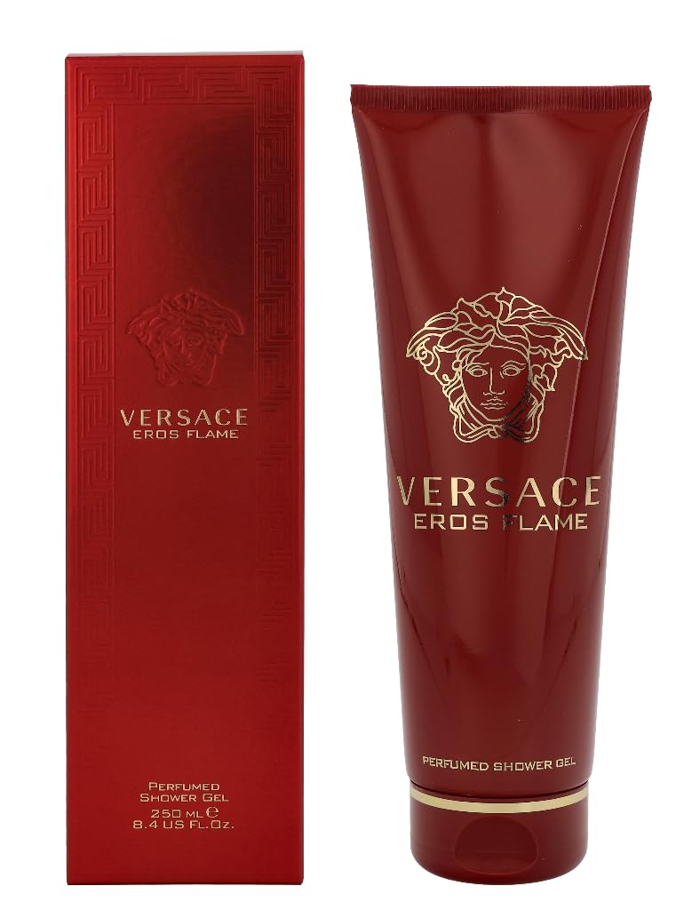 Versace Eros Flame Perfumed Shower Gel for Men, 250ml