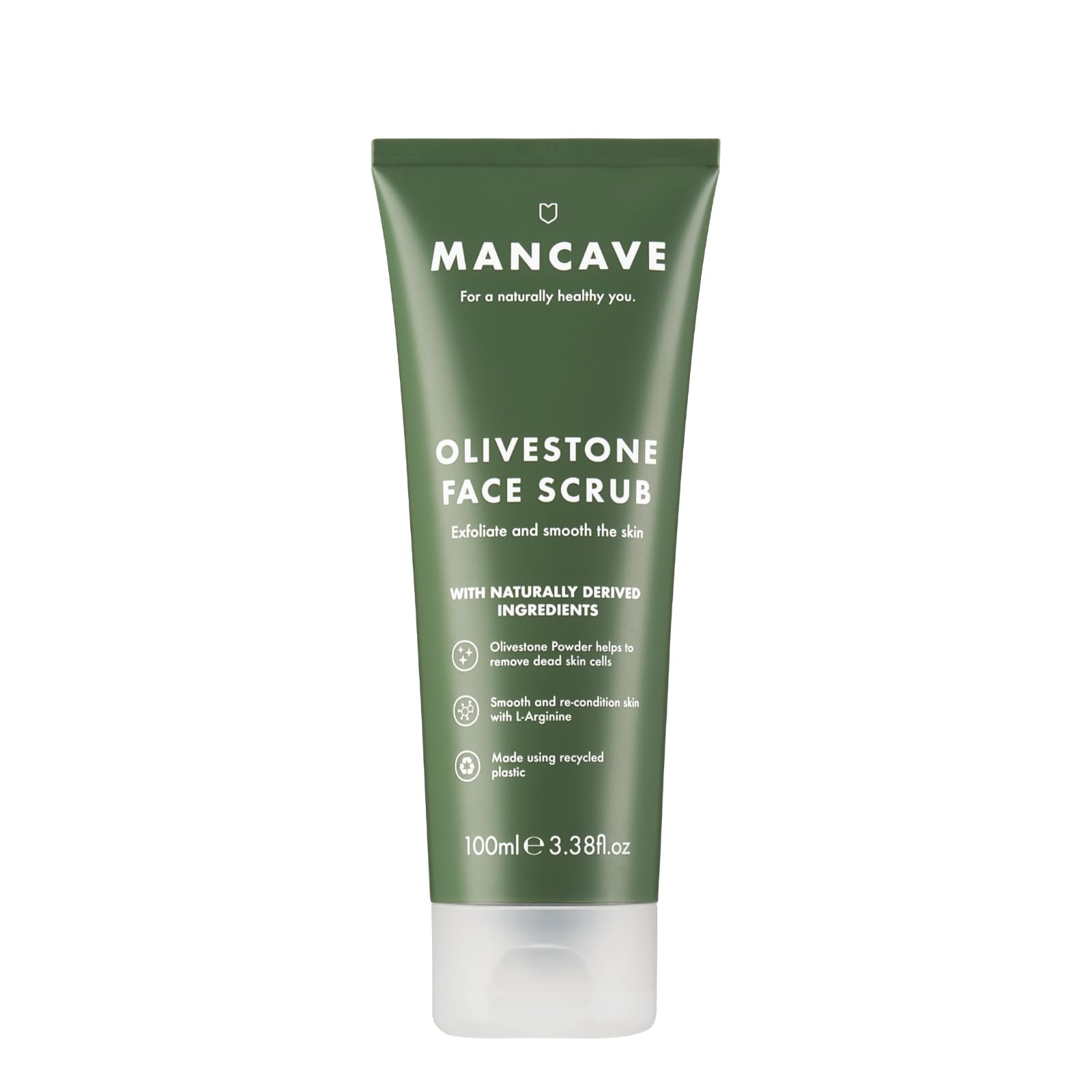 ManCave Olivestone Face Scrub 100 ml for Exfoliation and Pore Cleansing