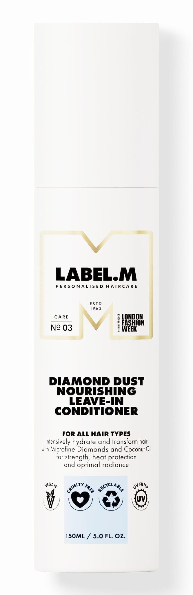 label.m Diamond Dust Nourishing Leave-In Conditioner for All Hair Types 150ml 4