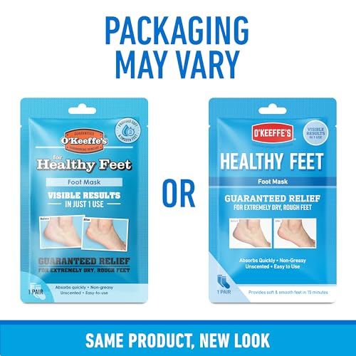 O'Keeffe's Healthy Feet Fußmaske – Intensiv feuchtigkeitsspendende Sockenbehandlung