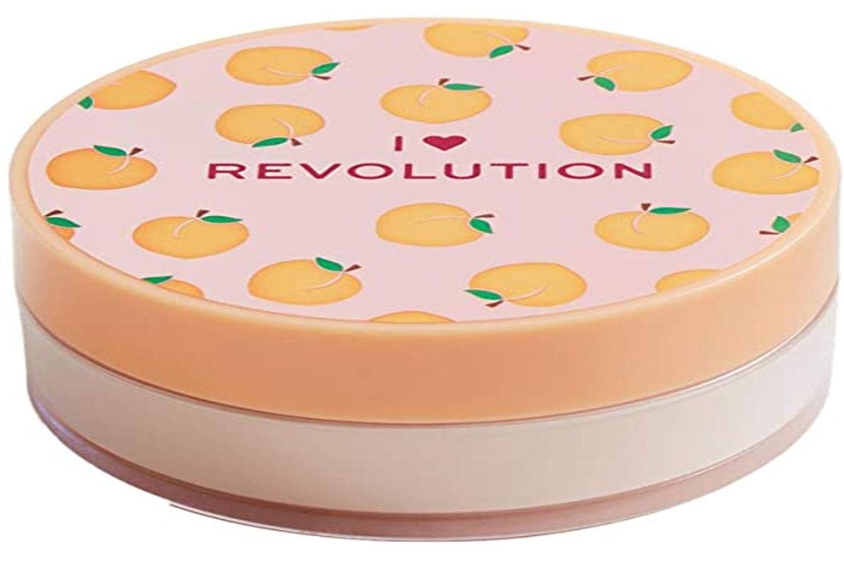 I Heart Revolution Loose Baking Powder Peach 22g for Medium to Dark Skin Tones