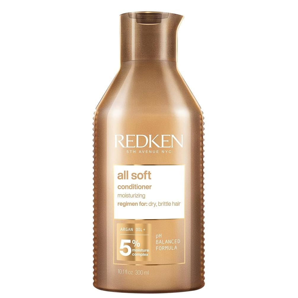 REDKEN All Soft Conditioner for Dry Hair with Argan Oil for Intense Softness and Shine, 300ml