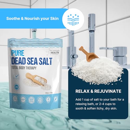 Reines Totes-Meer-Salz – Premium-Badesalz für Muskelregeneration und Entspannung, luxuriöses Totes-Meer-Salz für Bäder zur ganzheitlichen Körpertherapie, 5 kg 3