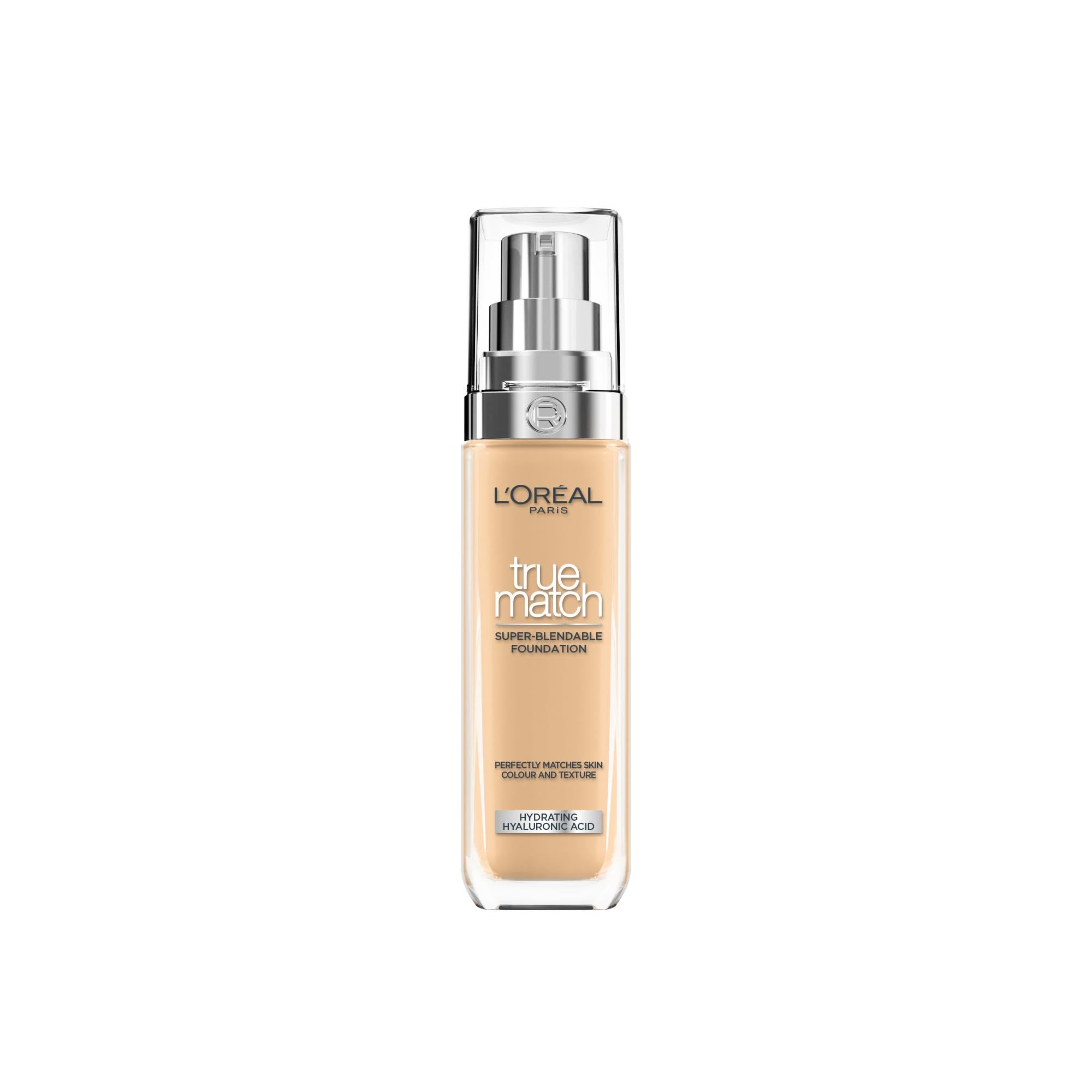 L'Oréal Paris True Match Hydrating Liquid Foundation with Hyaluronic Acid, SPF 16, 4W Golden Natural, 30 ml