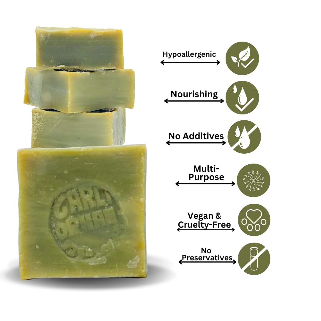 3 Stück reine Olivenölseife, 100 % natürlich, türkische Seife, handgefertigt, tierversuchsfrei 4
