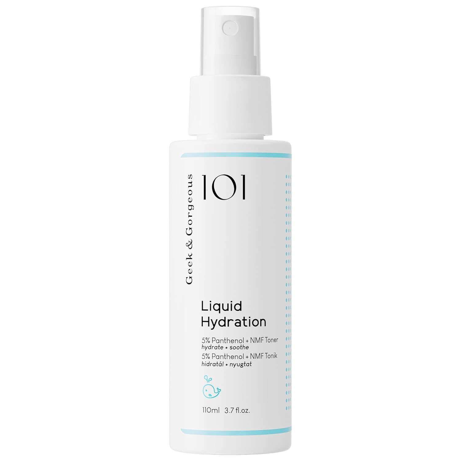 Geek & Gorgeous Liquid Hydration Facial Toner Spray with 5% Panthenol + NMF