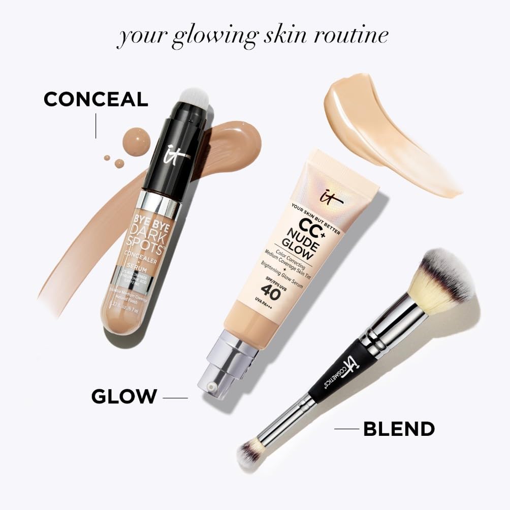 IT Cosmetics CC+ Cream Nude Glow Foundation Medium Coverage Instantly Brightening 8