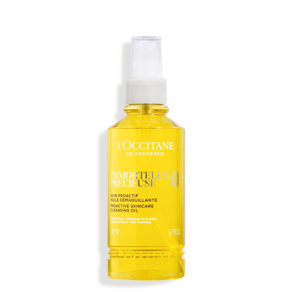 L'OCCITANE Immortelle Precious Cleansing Oil 200ml | Vegan & 95% Readily Biodegradable