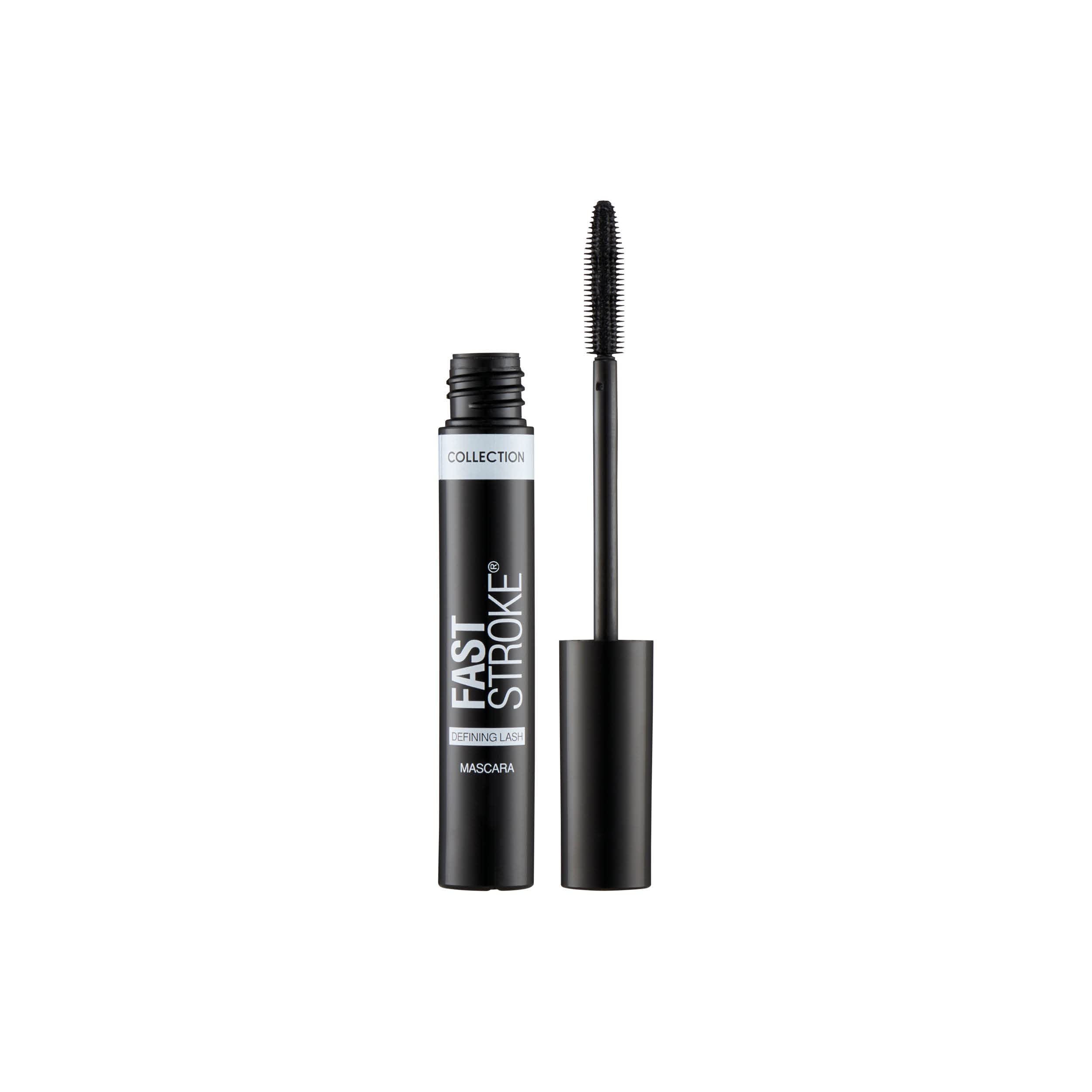 Collection Cosmetics Fast Stroke Defining Mascara, Volumising, Curling, Ultra-Black, 9ml