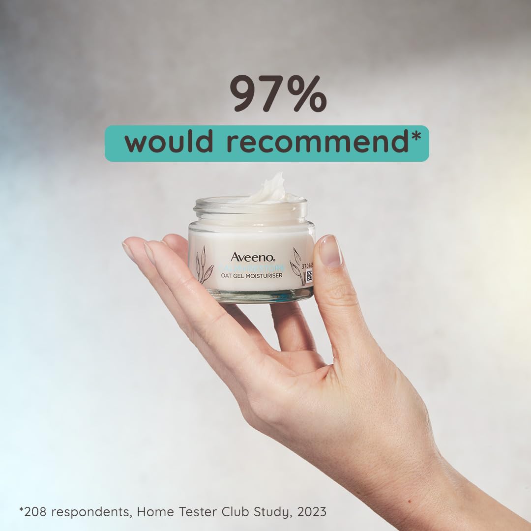 Aveeno Calm+Restore Oat Gel Moisturiser for Sensitive Skin (50ml) 4