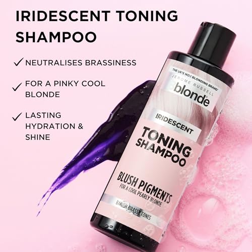 Bblonde® Iridescent Toning Shampoo with Blush Pigments | Neutralises Brassy Yellow Tones