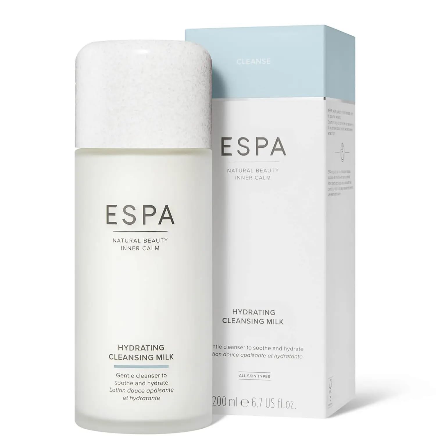 ESPA Hydrating Cleansing Milk 200ml | Gently Removes Make-Up & Impurities