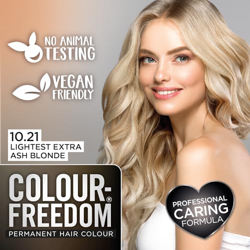 Knight & Wilson Colour Freedom Lightest Extra Ash Blonde Permanent Hair Colour 10.21 with PurePlex