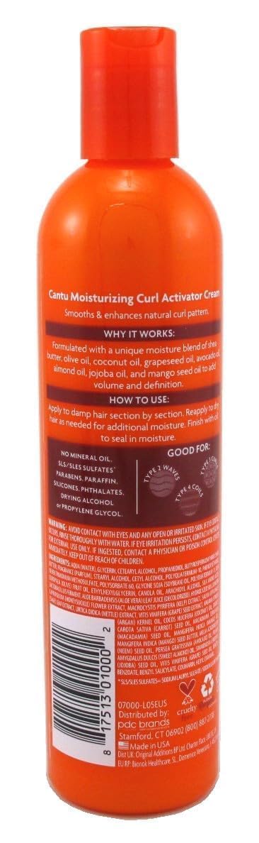 Cantu Moisturizing Curl Activator Cream for Natural Hair (355ml) 5