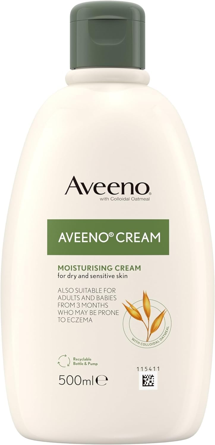 Aveeno Moisturising Cream for Dry, Sensitive Skin with Colloidal Oatmeal (500ml)