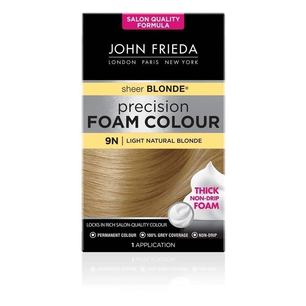 John Frieda Sheer Blonde Precision Foam Colour 9N Light Natural Blonde Permanent Hair Dye