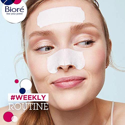 Bioré Deep Cleansing Blackhead Remover Nose Strips and Face Pore Strips Combo Pack (14 Count) 3