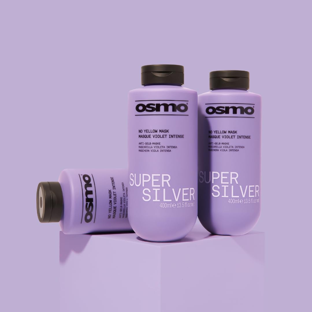 OSMO Super Silver Toning Mask 400ml | Vegan Violet Pigment for Ashy Blonde & Grey Hair 5