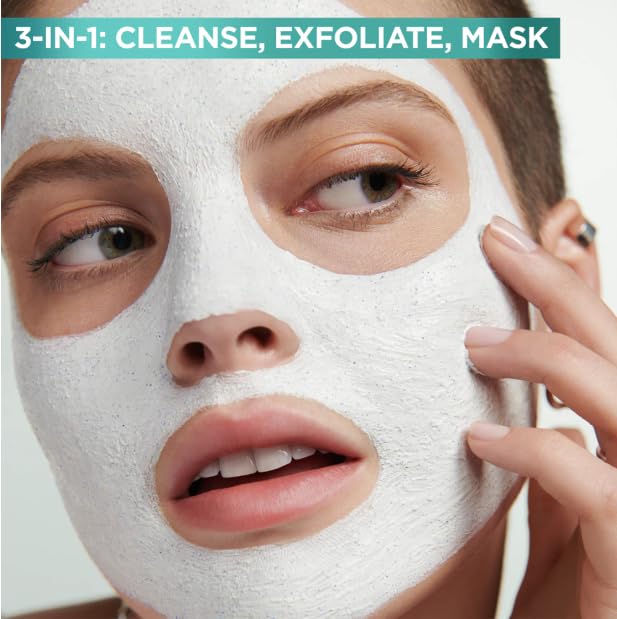 Garnier Pure Active 3in1 Clay Wash, Scrub & Mask with Salicylic Acid for Oily Skin, 150ml 5
