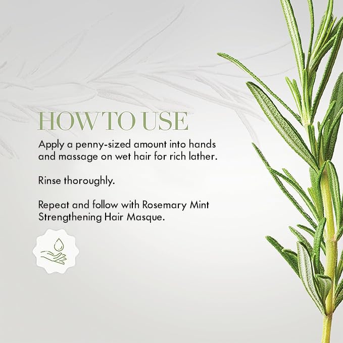 Mielle Rosemary Mint Hair Strengthening Biotin Shampoo for Moisturizing Dry Hair 4
