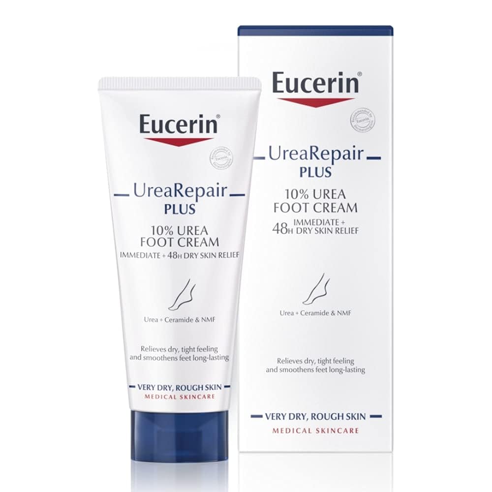 Eucerin UreaRepair Plus 10% Urea Foot Cream for Dry, Cracked Feet, 100ml