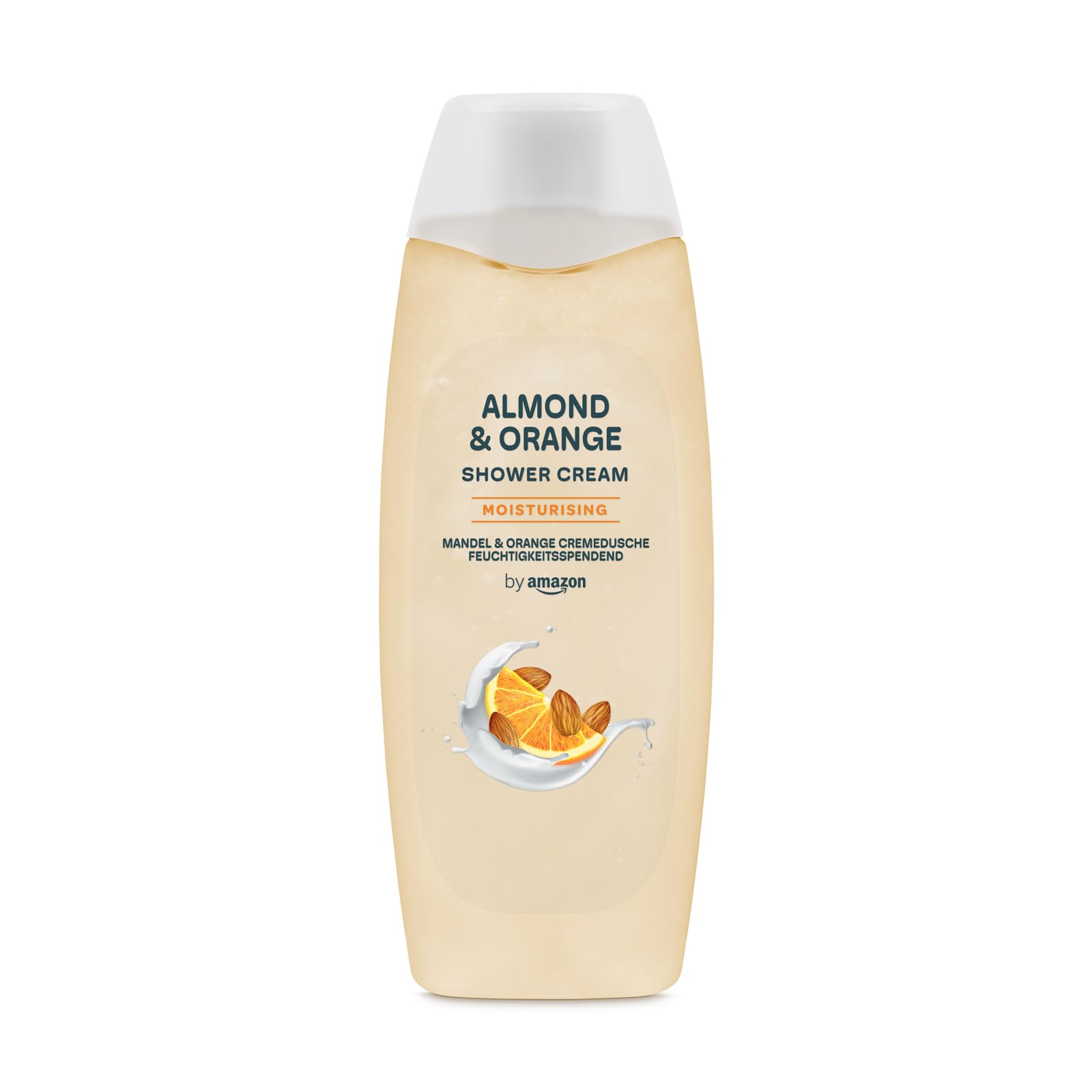 by Amazon Almond & Orange Moisturizing Shower Cream Gel, Twin Pack 2 x 500ml