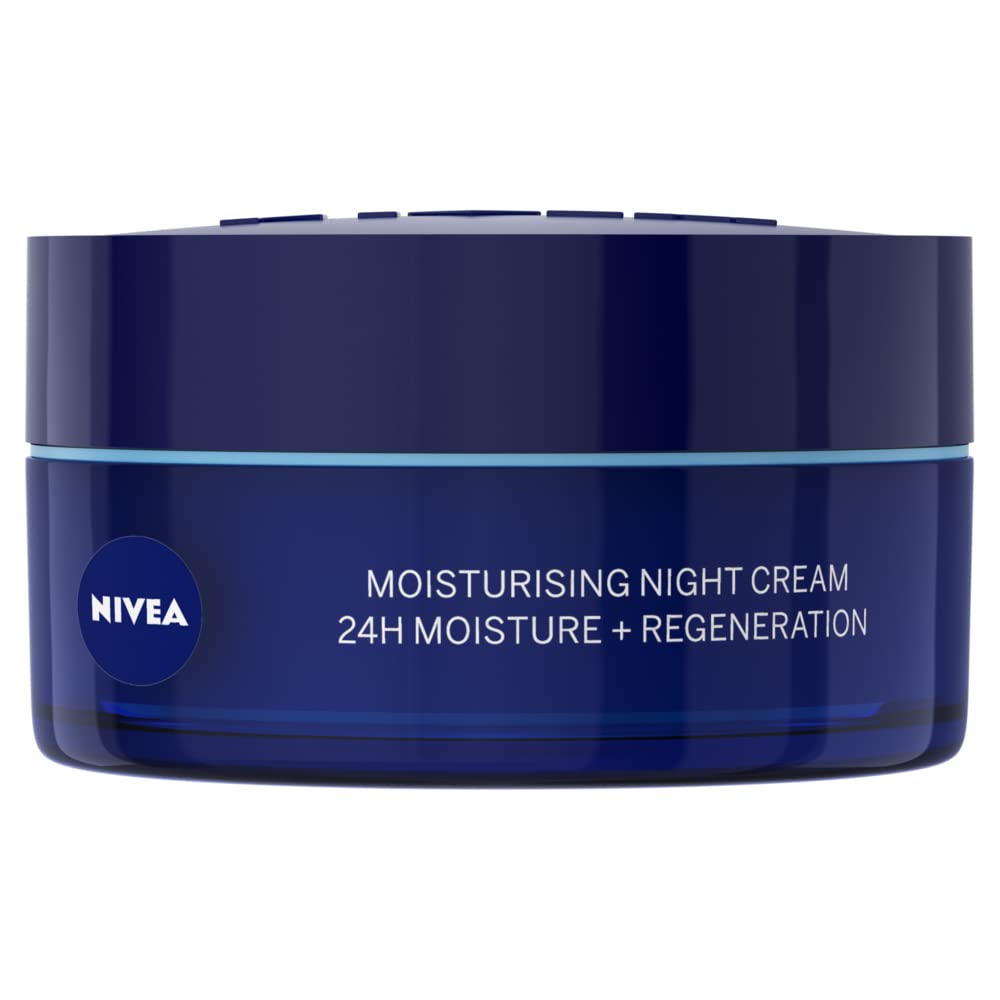 NIVEA Moisturising Night Cream (50ml) with Pro Vitamin B5 & Vitamin E for Normal Skin