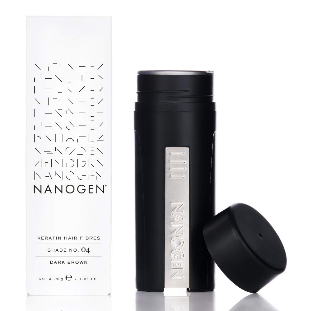 Nanogen Hair Fibres 30g Dark Brown - Instant Natural Hair Thickening
