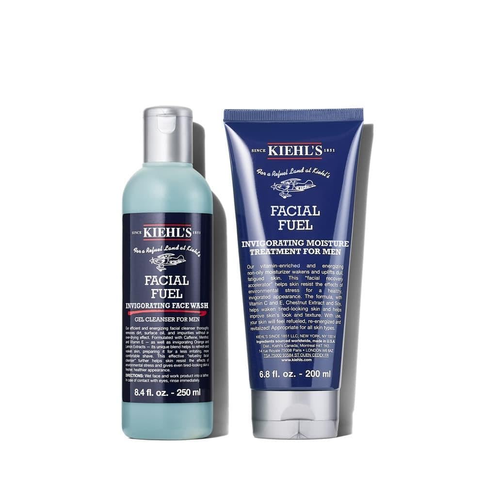 Kiehl's Refreshing Remedies Men's Skincare Set - Invigorating Facial Treatment Collection