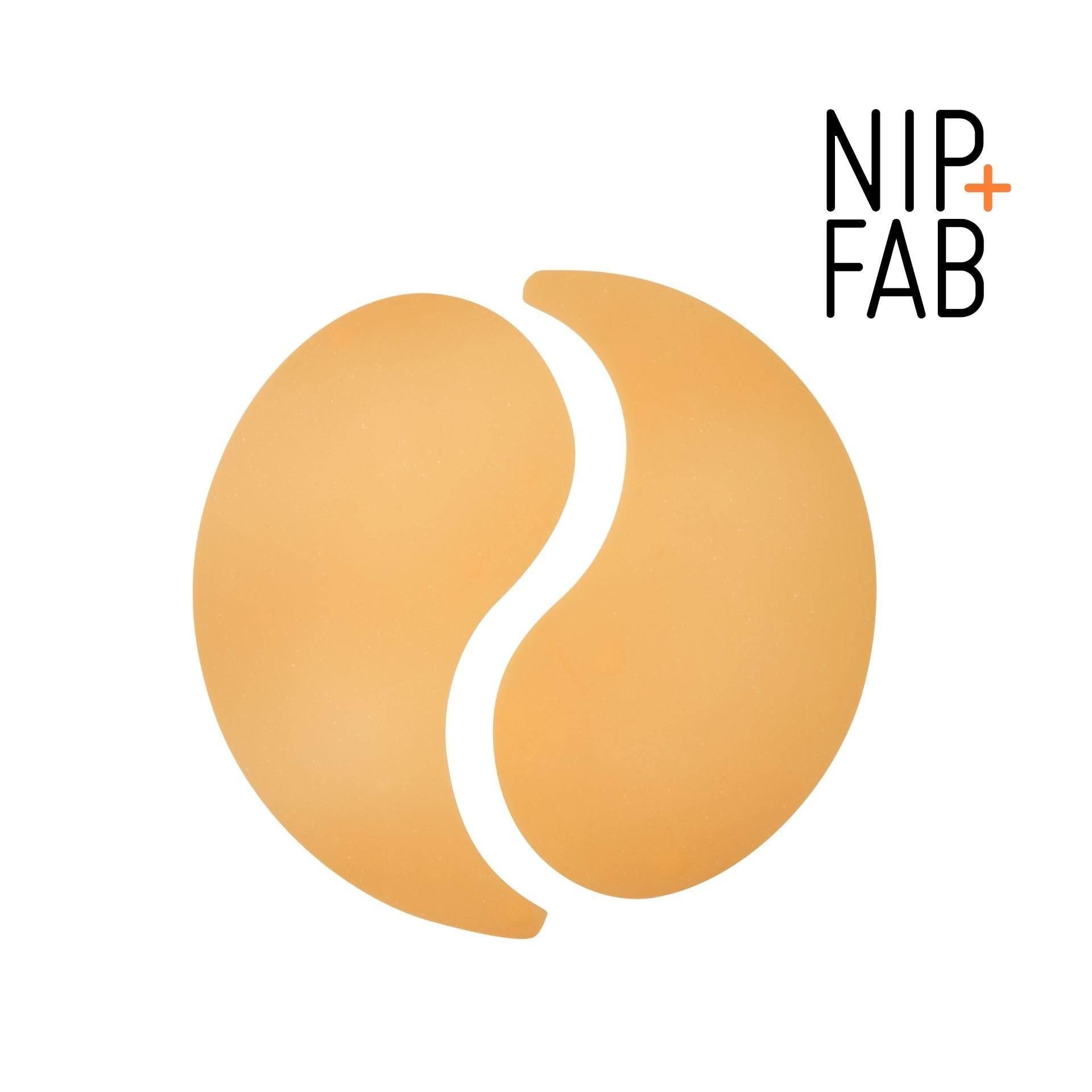 Nip+Fab Vitamin C Fix Jelly Augenpads, 20 Paar, aufhellendes Hydrogel für die Augenpartie mit 3 stabilen Formen von Vitamin C 3