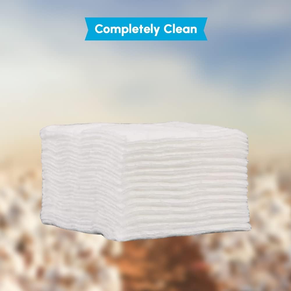Pack of 40 Square Cotton Wool Pads - 100% Pure Cotton for Daily Cleansing, Toning & Moisturising 7