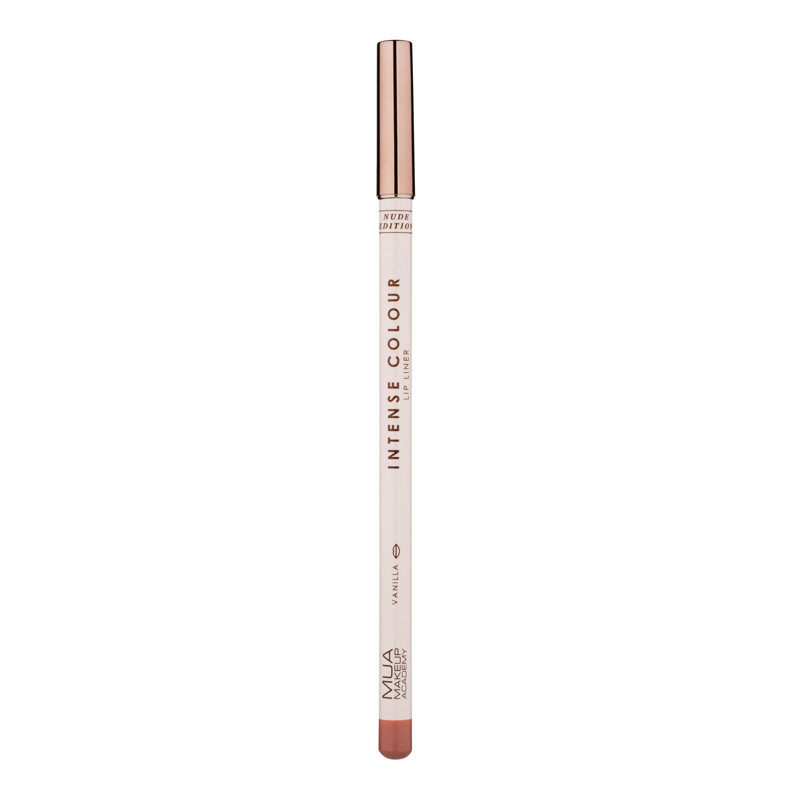 MUA Makeup Academy Intense Colour Lip Liner, Nude Edition, Shade Vanilla - Highly Pigmented Definition