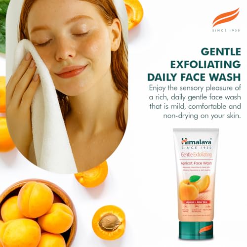 Himalaya Sanftes Peeling-Gesichtswaschgel für die tägliche Anwendung mit den pflanzlichen Wirkstoffen Aprikose, Neem und Zitrone, geeignet für alle Hauttypen – 150 ml 4